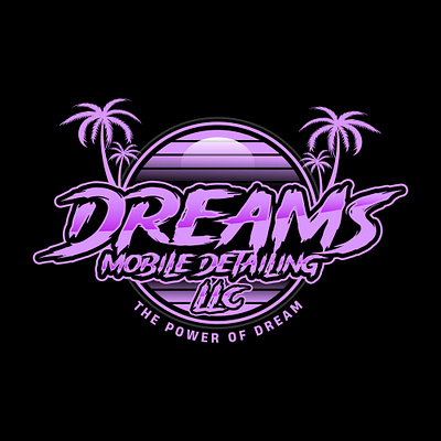 Dreams mobile detailing logo auto detailing logo branding car detailing car detailing logo detailing logo graphic design logo logo design mobile detailing mobile detailing logo