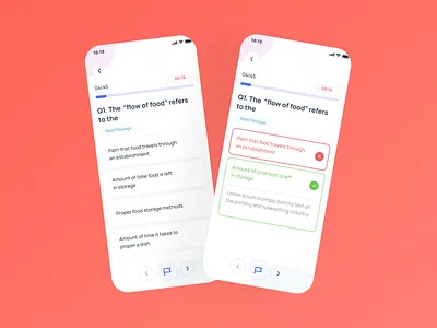 Exam True & False Answer graphic design motion graphics redesign ui