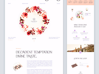 Tropezienne - Luxury Pastries concept delicate design food france love luxury minimal pastry st tropez temptation ui uidesign ultimate valentines day webdesign website