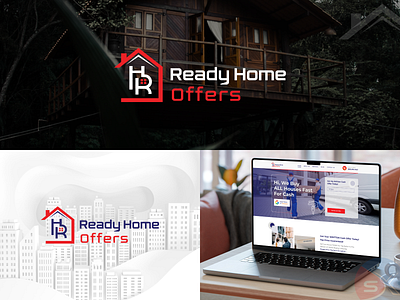 Ready Home Real Estate Logo Design buy house logo house selling logo logo logo design real estate real estate logo