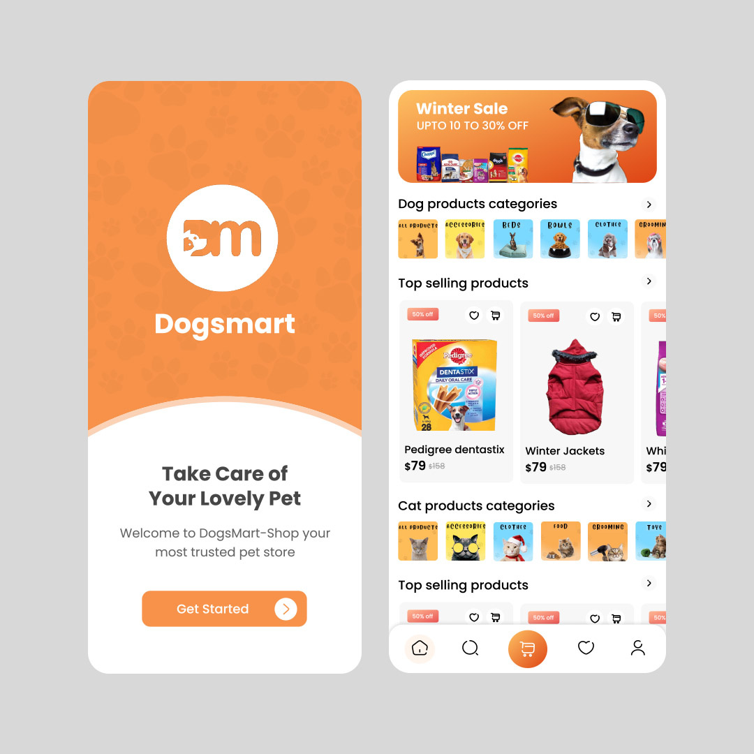 Dogs Mart design dribbble figma graphic design ui uidesign uiux xd