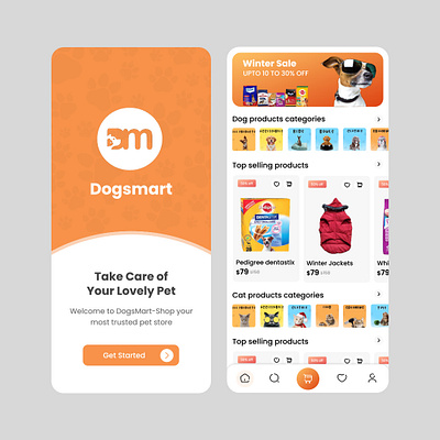 Dogs Mart design dribbble figma graphic design ui uidesign uiux xd