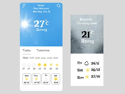 #Day037-Weather Design #DailyUI Design graphic design logo ui