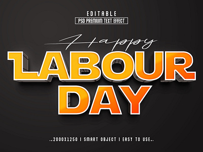 Lobour Day'' 3D Editable Text Effect Style 1may 3d 3d text effect branding day day 3d text design graphic design happy labour day illustration letter effect lobour 3d text effect lobour day logo psd lobour 3d text effect style text