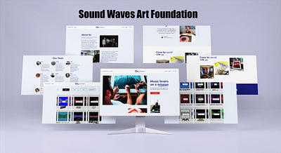 Sound Waves Art Foundation branding graphic design logo motion graphics