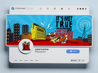 Facebook Banner branding facebook banner facebook cover facebook dp graphic design radio station banner radio station cover youtbe banner