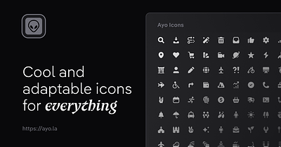 Ayo Icons meta image icon icon design icon set iconography icons layout meta image ui