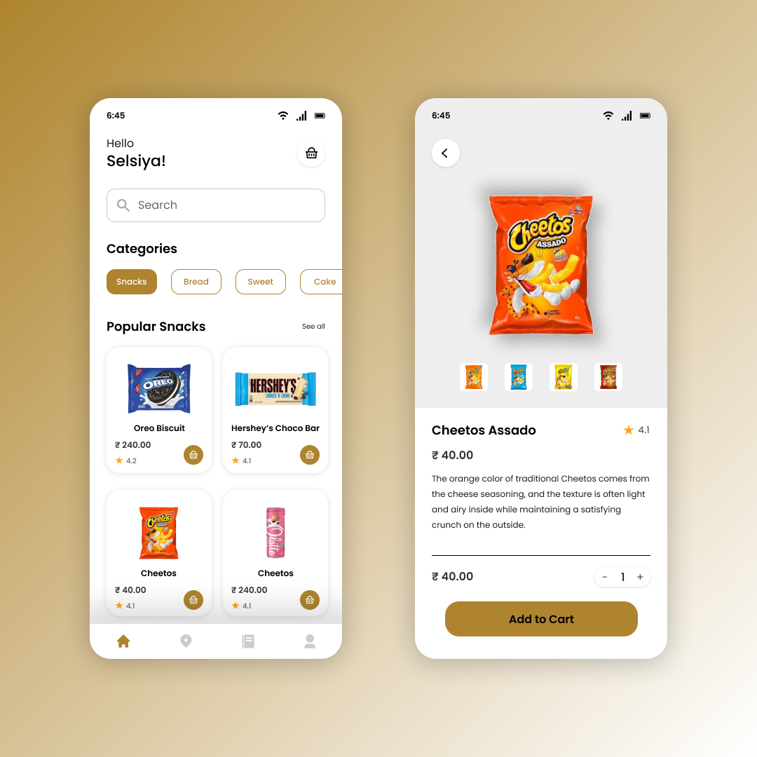 Bakery Mobile App by Mano Selva Vijay D.A. on Dribbble