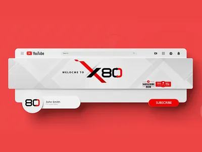 YouTube Cover 3d animation branding graphic design logo motion graphics online marketing social media ui youtube cover