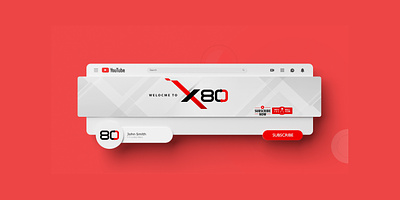 YouTube Cover 3d animation branding graphic design logo motion graphics online marketing social media ui youtube cover