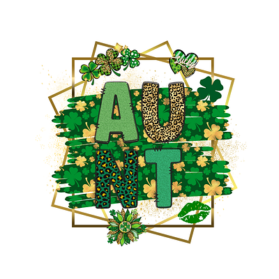 Aunt St. Patrick's day graphic design