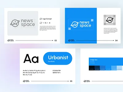News Space Brand Guideline Design brand brand design brand guideline branding branding design company logo design design logo modern design pixavail studio style guideline