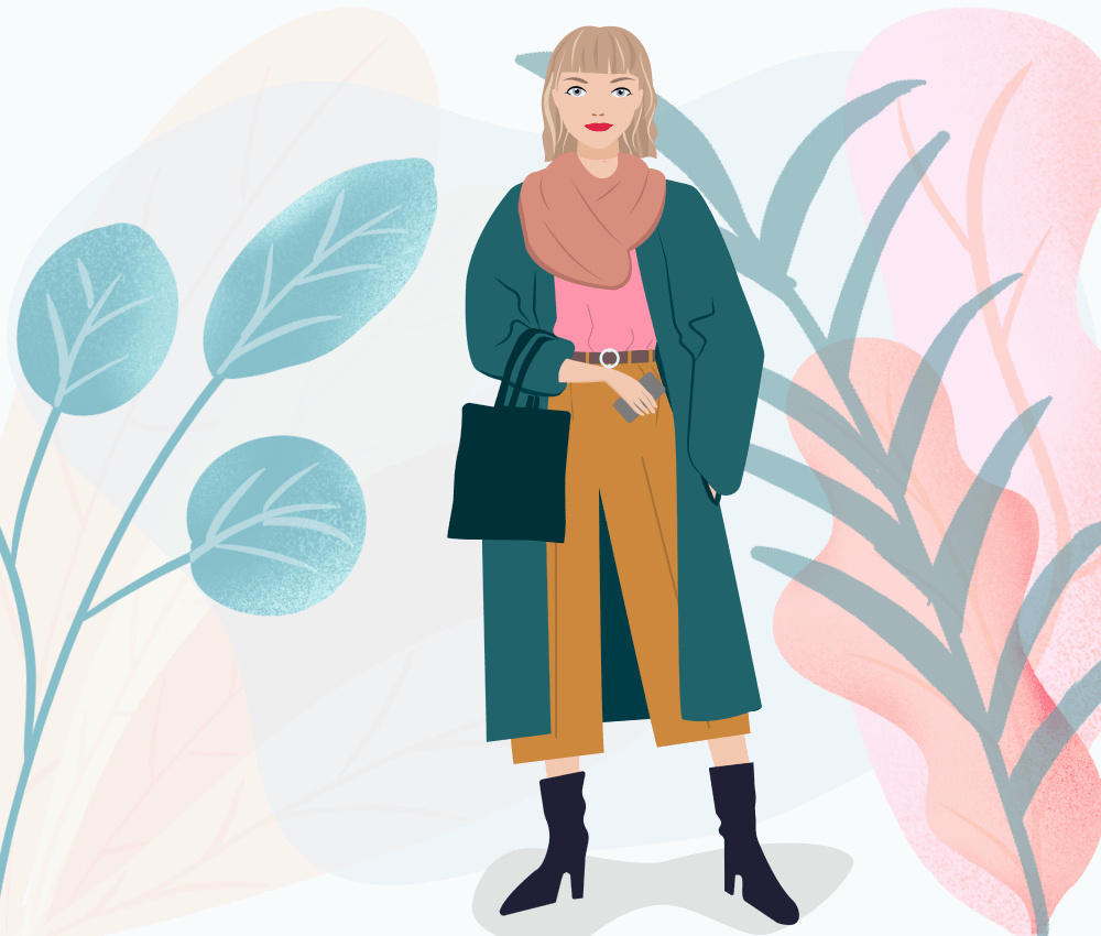 Swiss girl illustration