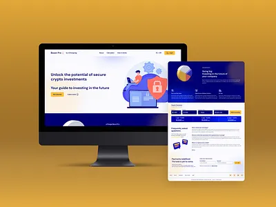 Boost Pro - Landing page blockchain crypto crypto investment innovation investment landing page mockup ui uiux web design web page website