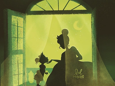 Disember 31 Tiana bayou book child children disney fairytale frog girl illustration kid lit little magic picture princess silhouette story sweet texture tiana