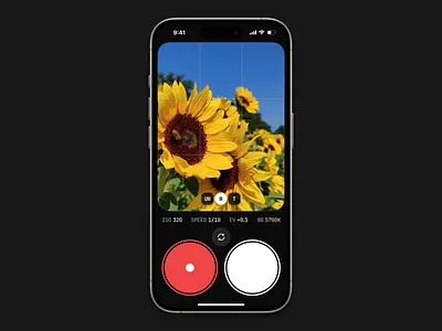 Camera UI animation app camera concept mobile ui ux