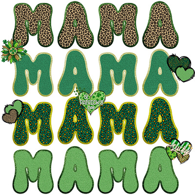 Mama/Mini St. Patrick's day design digital files graphic design illustration