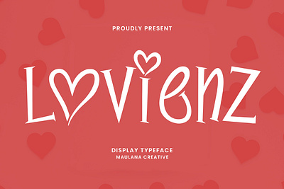 Lovienz Display Typeface decorative font display font fonts girl font handmade font love love font modern font poster font valentine valentine font