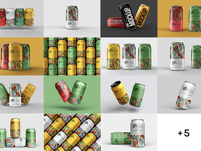 Soda Can Mockup Set aluminum can mockup design drink drink mockup juice mockup metal package package design package mockup packaging packaging mockup soda can mockup set soda mockup steel template water