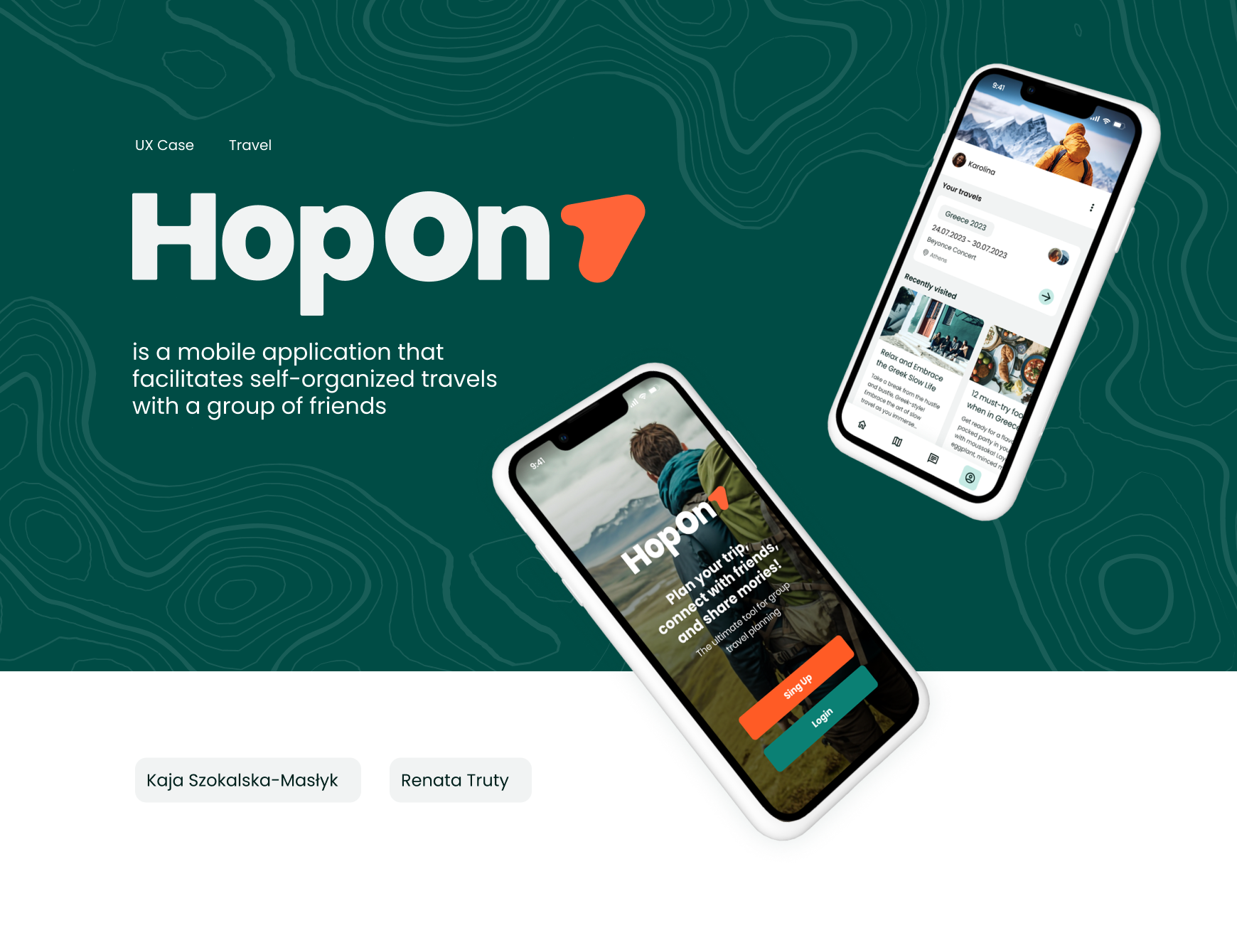 HOP ON - GROUP TRAVEL APP design travel app ui ux
