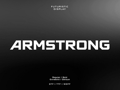 Armstrong Display album armstrong display bold display type extra bold futuristic header font logo font modern font sans serif sans serif typeface science fiction thumbnail web font