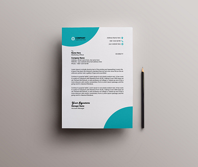 Letterhead Design Template branding creative creativedesign design designer graphic graphic design identity identity design illustration letterhead letterhead design template template design template work