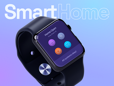 Smart Home App app application design gradient smarthome ui