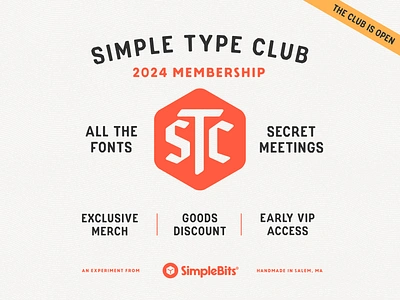 Simple Type Club 2024 fonts type typedesign typography