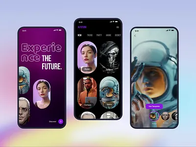 AI-Powered App | UIUX ai ai powered animation app artificial intelligence content create design interface ui uiux ux video