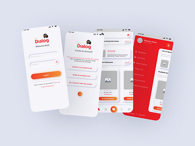 UI Design Concept for a Freelancer's App animation concept design figma freelancer app ui graphic design illustration ui ui design ui inspiration uiux design ux design