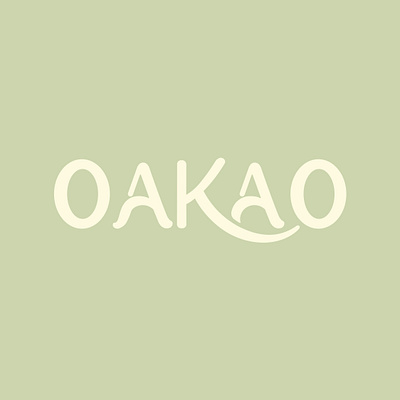 OAKAO Logotype branding graphic design letter vector