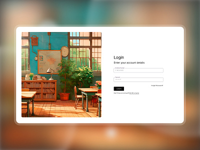 Minimal Login Screen college login login minimal signin ui uiux design website