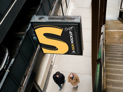 Free Shop Sign Mockup banner mockup