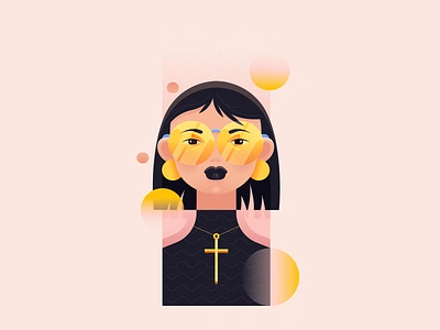 Portrait branding design fashion graphic design icon illustration line minimal retro simple ui woman