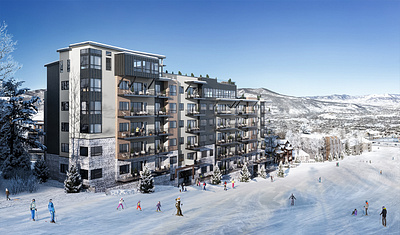 Condo at Steamboat Ski Resort 3d 3d modeling 3drender architectural visualization architecture frameviz visualization