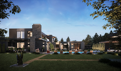 Fosa Village house 3d 3d modeling 3drender architectural design architecture frameviz visualization