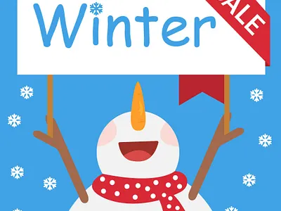 Winter Sale design graphic design illustration vector