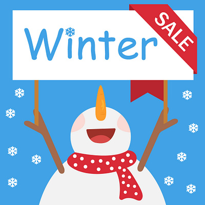 Winter Sale design graphic design illustration vector