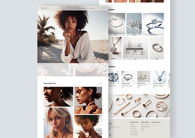 Jewellery Landing Page app appdesign branding design graphic design illustration interface jewellerywebsite landingpage logo motion graphics typography ui uidesign ux uxdesign vector