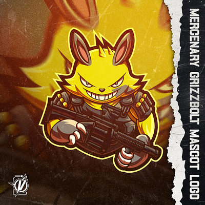 Mercenary GRIZZBOLT for sale graphic design logo