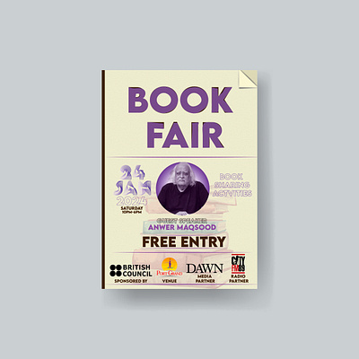 Book Fair Poster Concept adobe illustrator art branding design graphic design illustrator poster