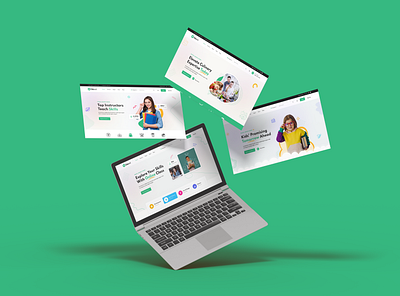 Edutek - Education Landing Page education landing page landingpage portfolio portfolio template template design trending ui design ui web design