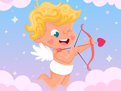 Happy Valentine's Day 💞💐 angel baby candy character design cloud cupid design graphic design heart illustration logo logo design sweet valentine valentines valentines day valentines day design valentines day illustration valentines day logo vector