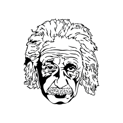 Einstein Illustration einstein illustration portrait