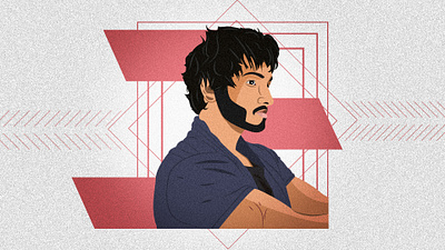 Self Portrait Illustration adobe illustrator art drawing graphic design illusrator illustration photoshop portrait