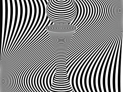 Op art I black opart type typography white