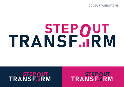 StepOut Transform Logo branding graphic design logo