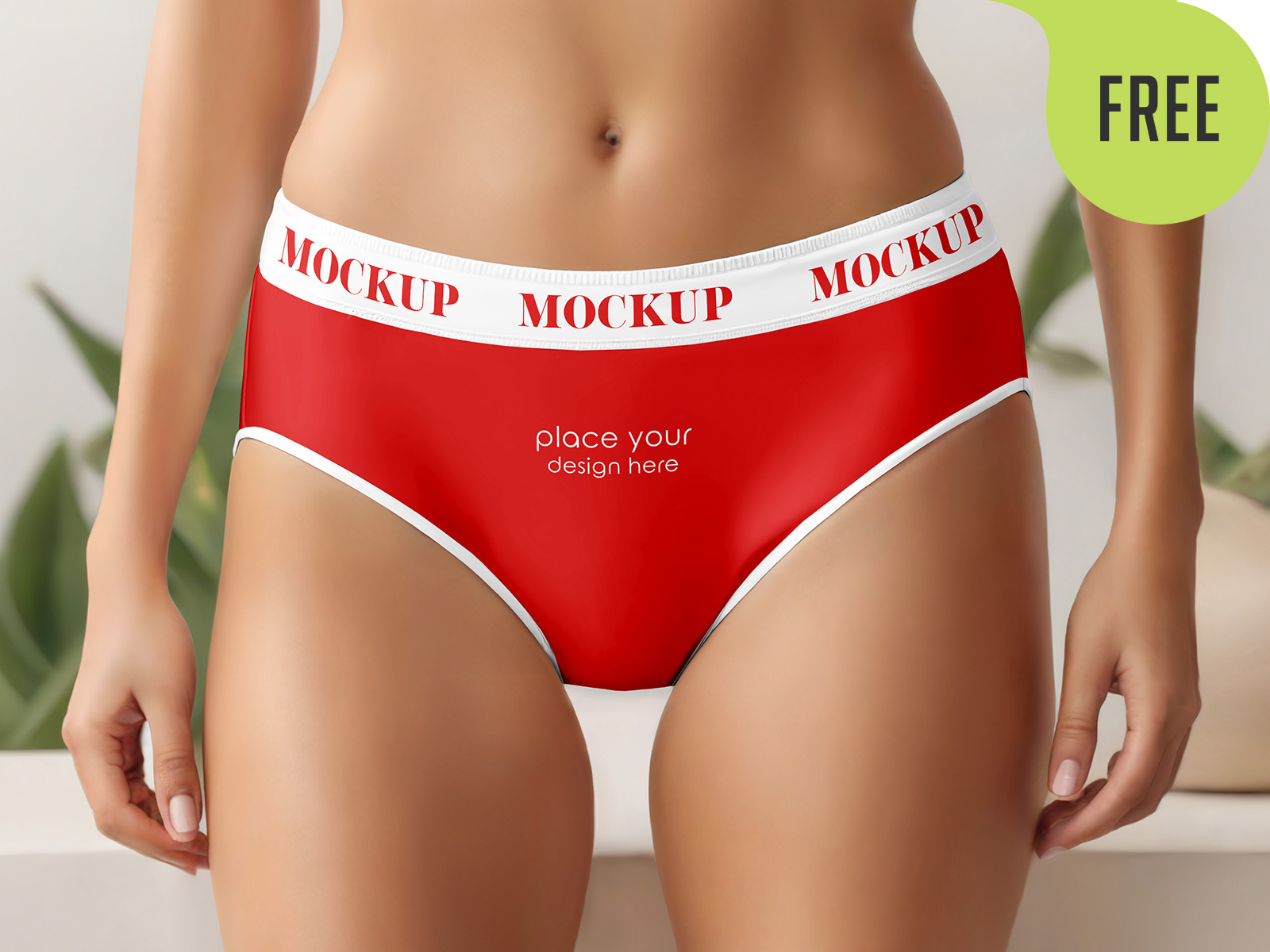 Free Woman Underwear Mockup. AI Generated by Country4k on Dribbble