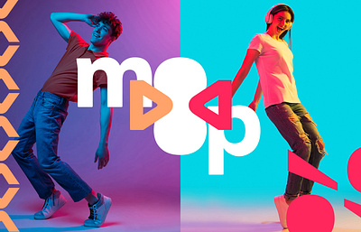 Moop Digital app branding business graphic design logo