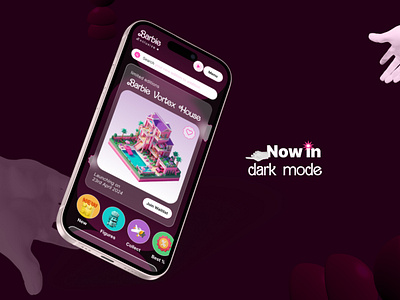 Barbie Exclusive Dark Mode 3d ai app branding design graphic design interface mobileapp ui ux